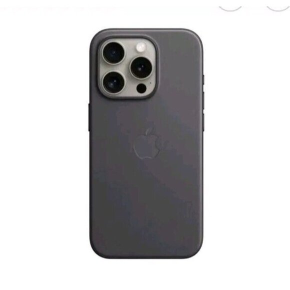 Apple FineWoven Case with MagSafe for iPhone 15 Pro - Black - Picture 1 of 4